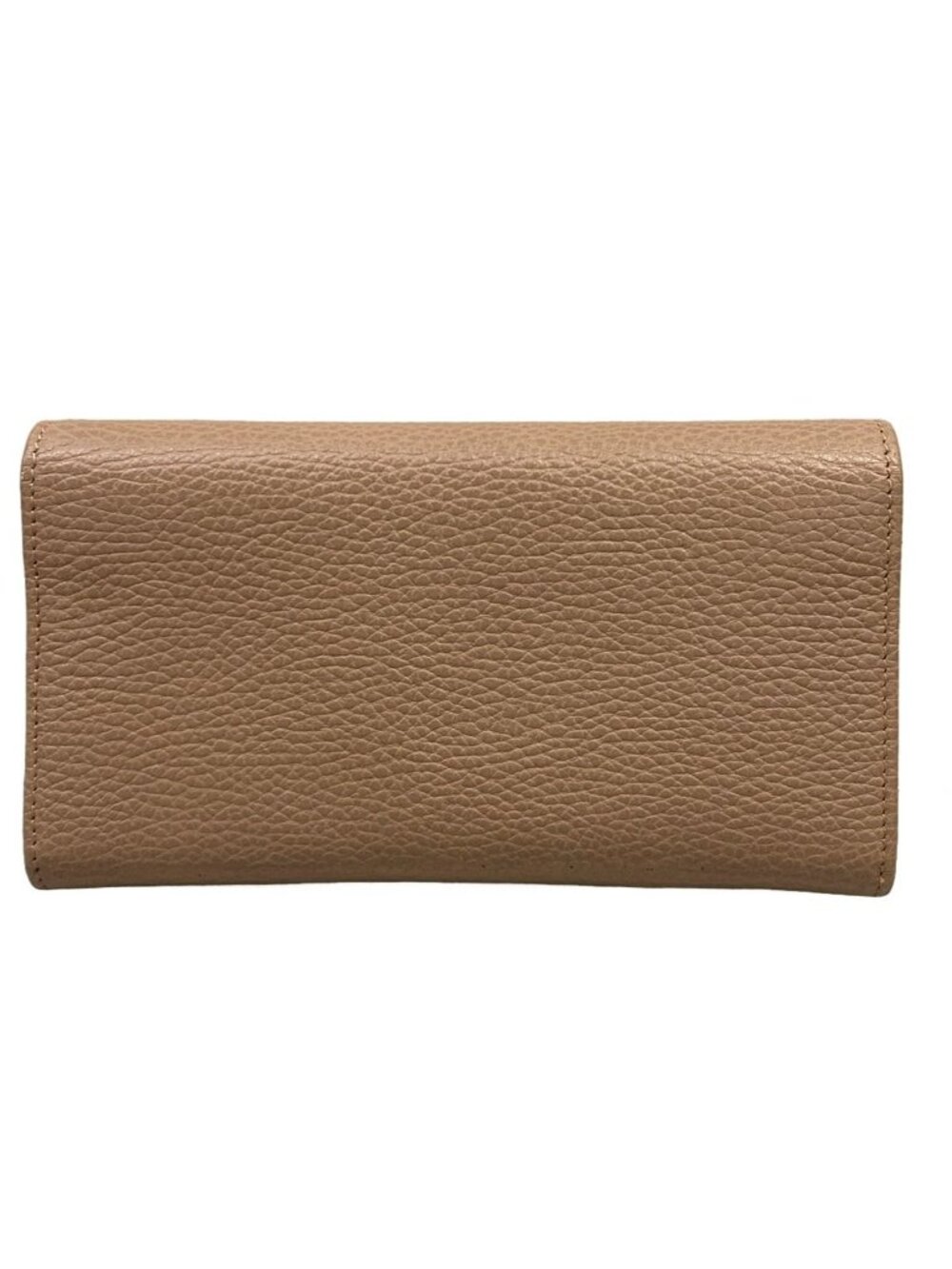 Gucci Wallet GG Marmont Double Bicolor Continental Light Brown Leather - Picture 2 of 7